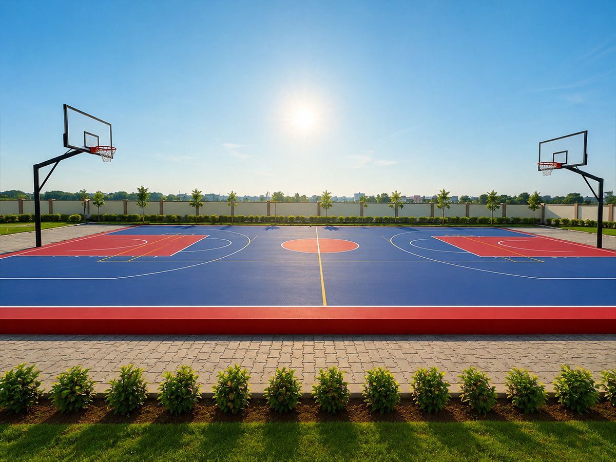 Basketball court at Lotus Dreams