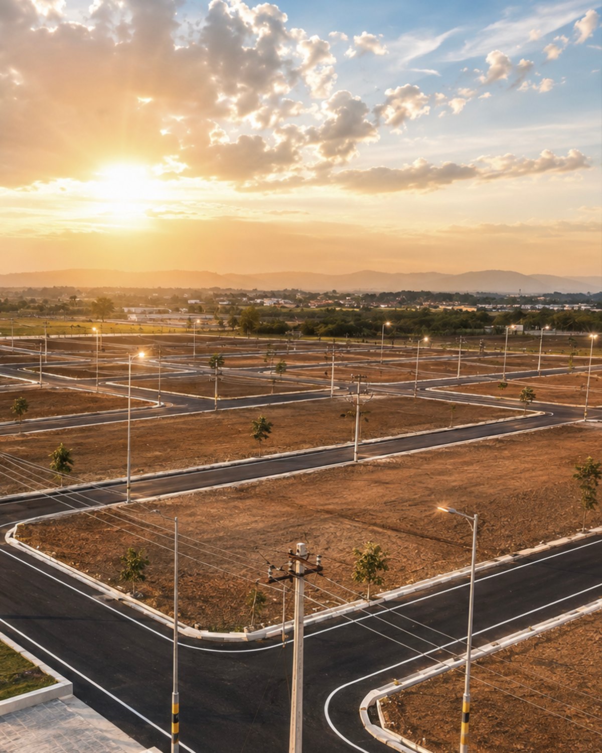 Aerial layout view of Lotus Dreams plots